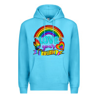 Ocean Blue Love Your Truth Premium Hoodie - BundleAndBundleShop