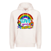 Pale Pink Love Your Truth Premium Hoodie - BundleAndBundleShop