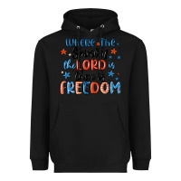Black where the spirit of the lord is there is freedom Heavyweight Hoodie - MaliasSmallBusiness