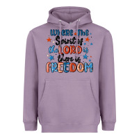 Lavender where the spirit of the lord is there is freedom Heavyweight Hoodie - MaliasSmallBusiness