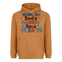 Meerkat where the spirit of the lord is there is freedom Heavyweight Hoodie - MaliasSmallBusiness