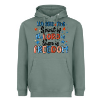 Sage where the spirit of the lord is there is freedom Heavyweight Hoodie - MaliasSmallBusiness