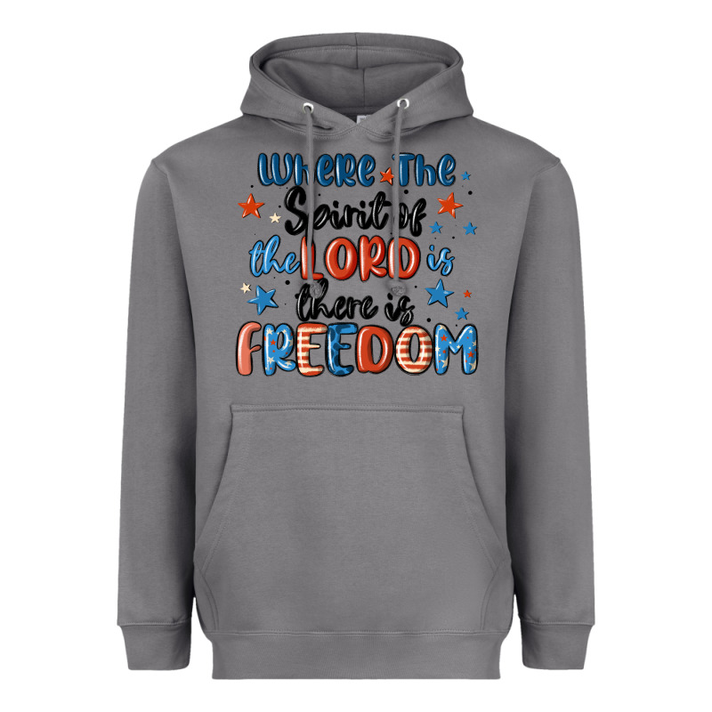 Where The Spirit Of The Lord Is There Is Freedom Heavyweight Hoodie by MaliasSmallBusiness | Teevron