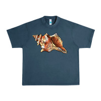 Midnight Navy sea   shell Urban Heavy Tee - BarkalooDesign