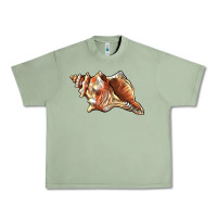 Oil Green sea   shell Urban Heavy Tee - BarkalooDesign