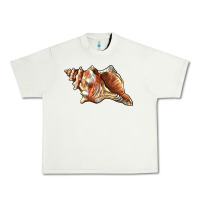 Pistachio sea   shell Urban Heavy Tee - BarkalooDesign