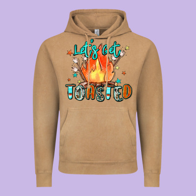 Let's Get Toasted Vintage Hoodie Designed By Zillion Design Studio