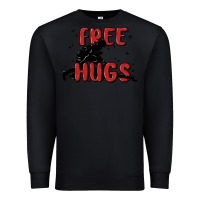 Black free hugs Premium Sweatshirt - MaliasSmallBusiness
