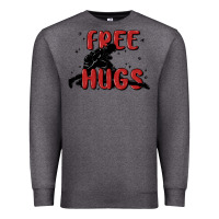Charcoal Heather free hugs Premium Sweatshirt - MaliasSmallBusiness