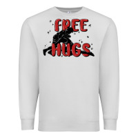 Dove Grey free hugs Premium Sweatshirt - MaliasSmallBusiness