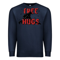 Navy free hugs Premium Sweatshirt - MaliasSmallBusiness