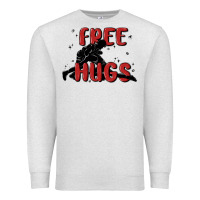 Oatmeal Heather free hugs Premium Sweatshirt - MaliasSmallBusiness