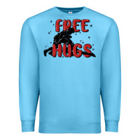 Ocean Blue free hugs Premium Sweatshirt - MaliasSmallBusiness