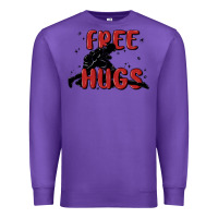 Purple free hugs Premium Sweatshirt - MaliasSmallBusiness