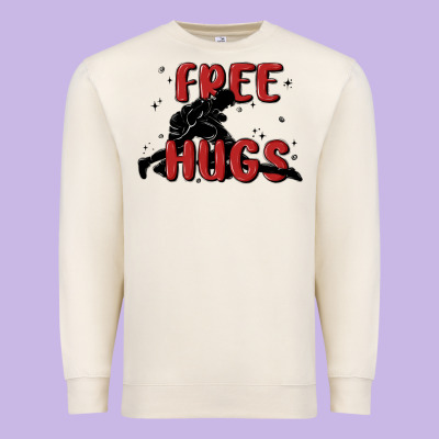 Free Hugs Premium Sweatshirt Designed By Maliassmallbusiness