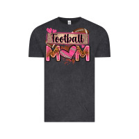 Vintage Black football mom with leopard Vintage Tee - Zillion Design Studio