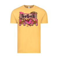 Vintage Mustard football mom with leopard Vintage Tee - Zillion Design Studio