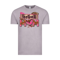 Vintage Zinc football mom with leopard Vintage Tee - Zillion Design Studio