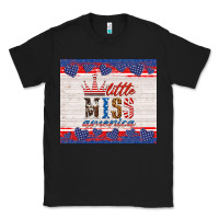 Black 4th of july little miss America Classic Tee - HRA Design Shop