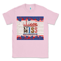 Bubblegum Pink 4th of july little miss America Classic Tee - HRA Design Shop