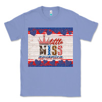 Colony Blue 4th of july little miss America Classic Tee - HRA Design Shop