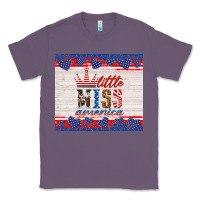 Lavender 4th of july little miss America Classic Tee - HRA Design Shop