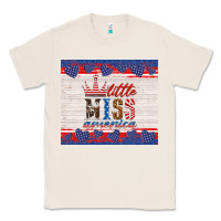 Natural 4th of july little miss America Classic Tee - HRA Design Shop