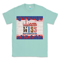 Seafoam 4th of july little miss America Classic Tee - HRA Design Shop