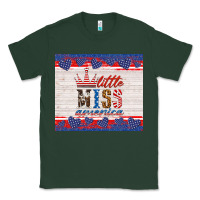 Sports Green 4th of july little miss America Classic Tee - HRA Design Shop