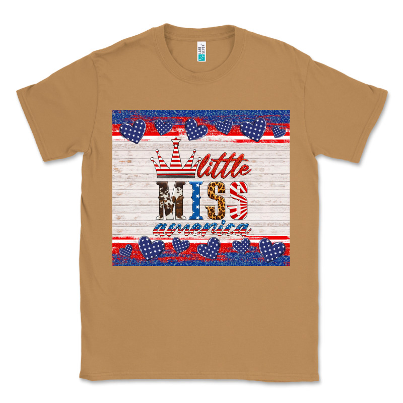 4th Of July Little Miss America Classic Tee by HRA Design Shop | Teevron