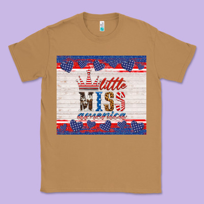 4th Of July Little Miss America Classic Tee Designed By Hra Design Shop