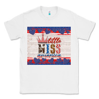 White 4th of july little miss America Classic Tee - HRA Design Shop