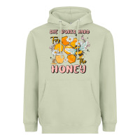 Matcha she works hard for the honey Heavyweight Hoodie - MaliasSmallBusiness