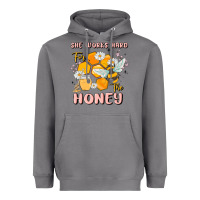 Storm she works hard for the honey Heavyweight Hoodie - MaliasSmallBusiness