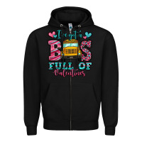 Black i've got a bus full of valentines school bus Zipper Hoodie - Jasminsmagicworld