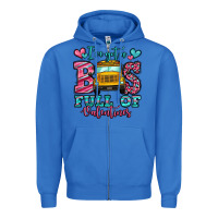 True Royal i've got a bus full of valentines school bus Zipper Hoodie - Jasminsmagicworld