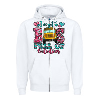 White i've got a bus full of valentines school bus Zipper Hoodie - Jasminsmagicworld