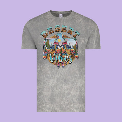 Desert Vibes Thunderbird Vintage Tee Designed By Barkaloodesign