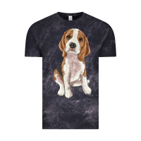 Cloud Black beagle Vintage Tee - RanaPortraitStore