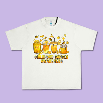 Childhood Cancer Awareness Coffee Cups Urban Heavy Tee Designed By Texasbilliewilder
