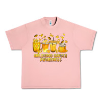 Salmon Childhood Cancer Awareness Coffee Cups Urban Heavy Tee - texasbilliewilder