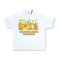 White Childhood Cancer Awareness Coffee Cups Urban Heavy Tee - texasbilliewilder