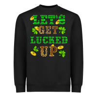 Black st patricks day lets get lucked up Heavyweight Sweatshirt - RanaPortraitStore