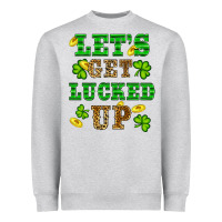 Heather Grey st patricks day lets get lucked up Heavyweight Sweatshirt - RanaPortraitStore