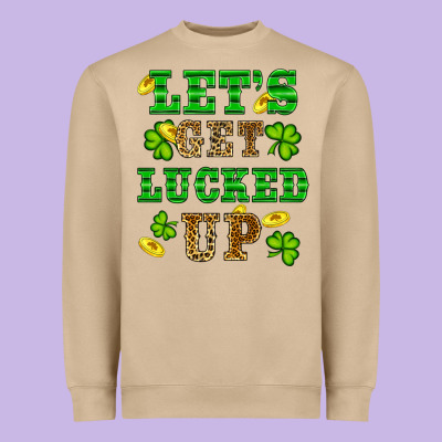 Heavyweight Sweatshirt st patricks day lets get lucked up