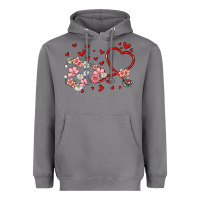 Storm valentine's day stethoscope Heavyweight Hoodie - MaliasSmallBusiness