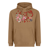 Toasted Coconut valentine's day stethoscope Heavyweight Hoodie - MaliasSmallBusiness