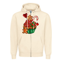 Sandshell christmas cupcake Zipper Hoodie - AdoDesignShop