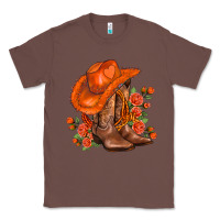 Chestnut orange  cowgirl  and roses Classic Tee - AdoDesignShop
