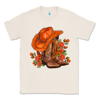 Natural orange  cowgirl  and roses Classic Tee - AdoDesignShop